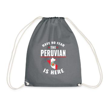 N'ayez pas peur que le Péruvien soit ici - Sac de sport léger - gris - Devant
