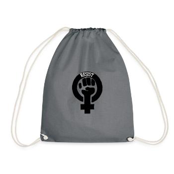 féminisme t-shirt féminisme - Sac de sport léger - gris - Devant