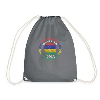 Mauritius ist in meiner DNA - Turnbeutel - Grau - Vorne