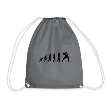 American Football Evolution - Drawstring Bag - grey - Front