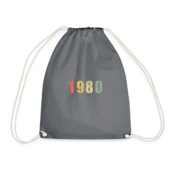 1980 - Drawstring Bag - grey - Front