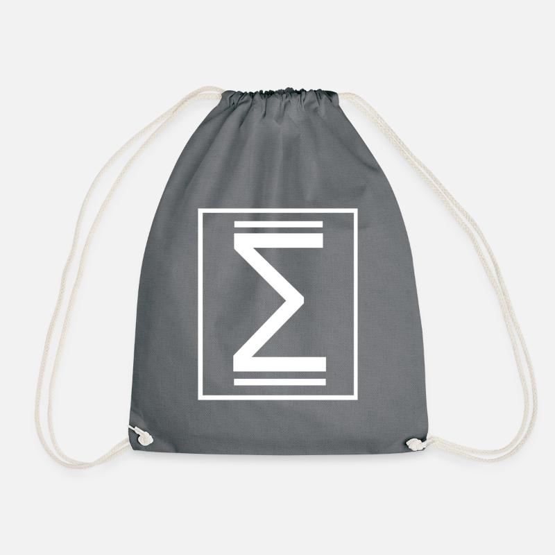 Sigma Summe - Turnbeutel - Grau