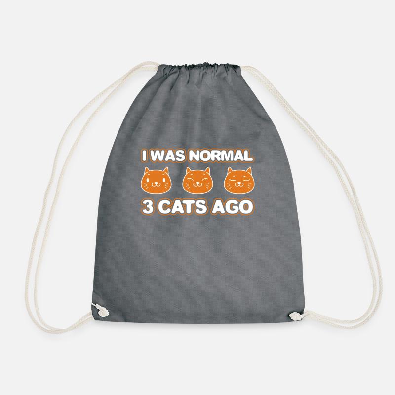 katzen katze Geschenk - Turnbeutel - Grau