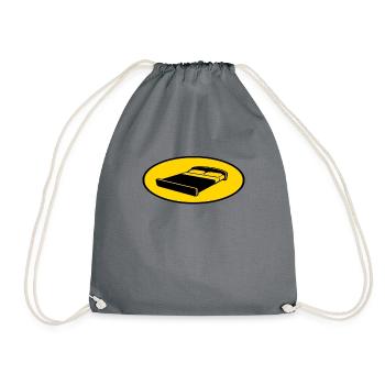 Pajamas hero heroine bed superhero costume hero - Drawstring Bag - grey - Front