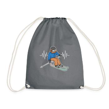 Ski Ski Vacances Saut à Ski - Sac de sport léger - gris - Devant