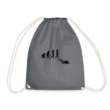 XASTY Evolution Diving Freediving Apnea Diver - Drawstring Bag - grey - Front