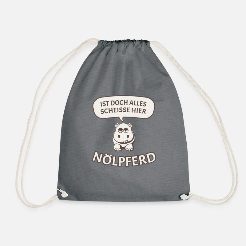 Nölpferd - Turnbeutel - Grau