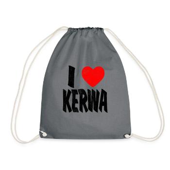 Kerwa Kirchweih Franken I Love Tracht Cadeau - Sac de sport léger - gris - Devant
