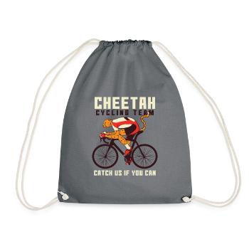 bicycle - Drawstring Bag - grey - Front