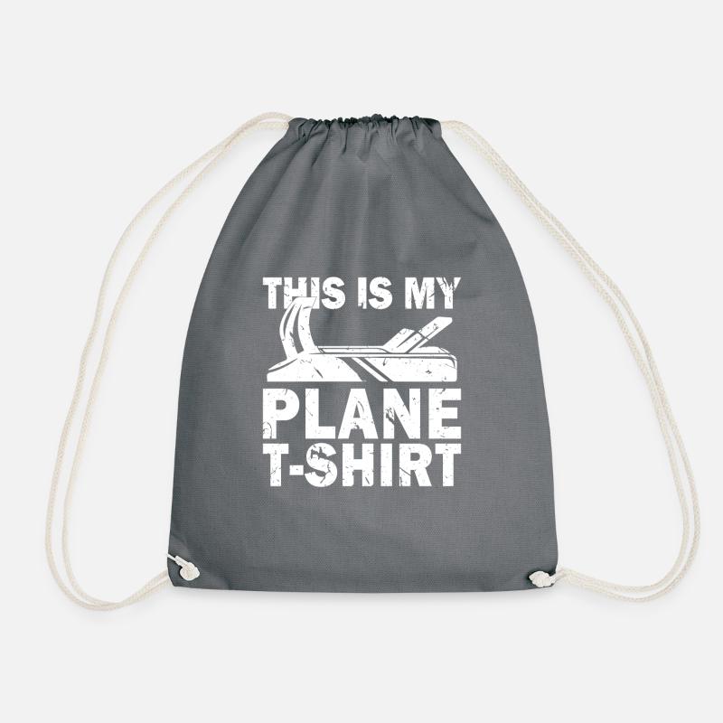 Das ist mein Flugzeug - Turnbeutel - Grau