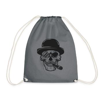 Gangster, crâne, style de vie - Sac de sport léger - gris - Devant