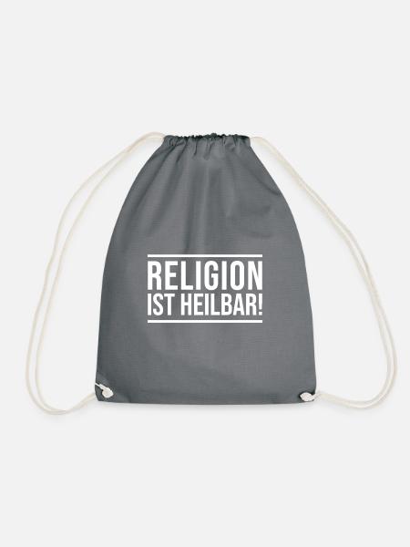 Religion ist heilbar! - Turnbeutel - Grau