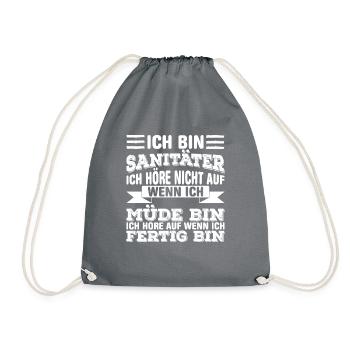 Sanitäter - Turnbeutel - Grau - Vorne