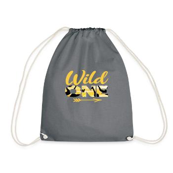 safari - Drawstring Bag - grey - Front