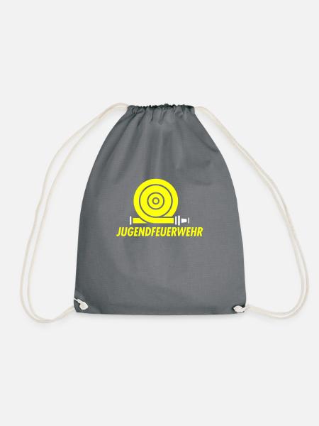 Jugendfeuerwehr Freiwillige Feuerwehr Geschenk - Turnbeutel - Grau