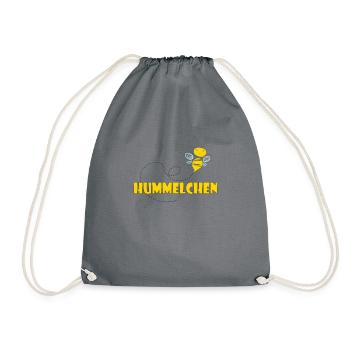 Kosename Hummelchen Geschenkidee - Turnbeutel - Grau - Vorne