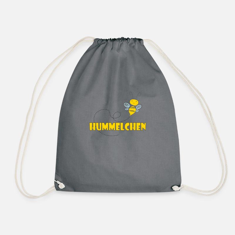 Kosename Hummelchen Geschenkidee - Turnbeutel - Grau