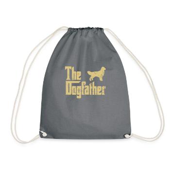 Der Hundevater Golden Retriever Lustiger Hundebesitzer - Turnbeutel - Grau - Vorne