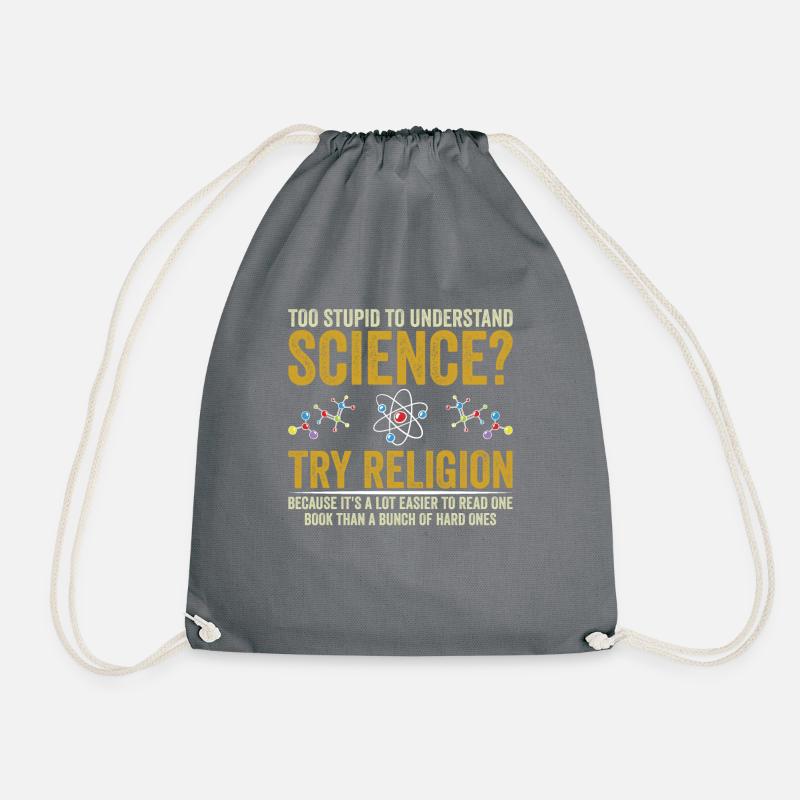 Atheist Atheismus Religionskritik Geschenk - Turnbeutel - Grau