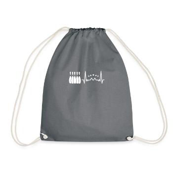 Rythme cardiaque du cône - Sac de sport léger - gris - Devant