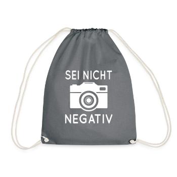 Fotografen Fotografie Fotograf Kamera Photographer - Turnbeutel - Grau - Vorne