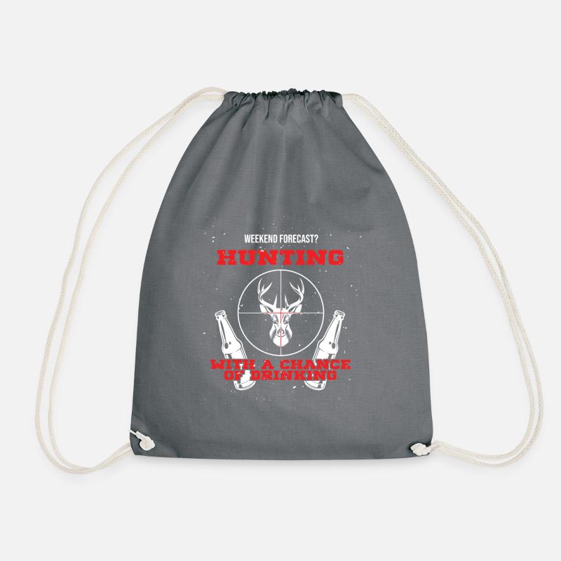 Hunting - Drawstring Bag - grey