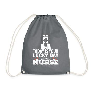 Cadeau d'infirmière soignante - Sac de sport léger - gris - Devant