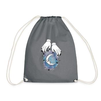 Boho Hippie Meditation Bohemian Spirituality - Drawstring Bag - grey - Front
