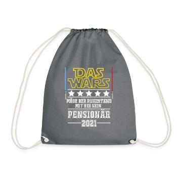 Das Wars Pensionär 2021 - Turnbeutel - Grau - Vorne