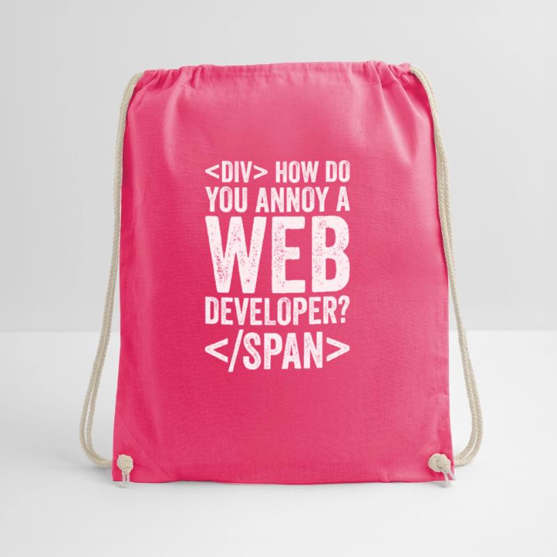 Funny Programmer Developer Code Humor Quote Drawstring Bag