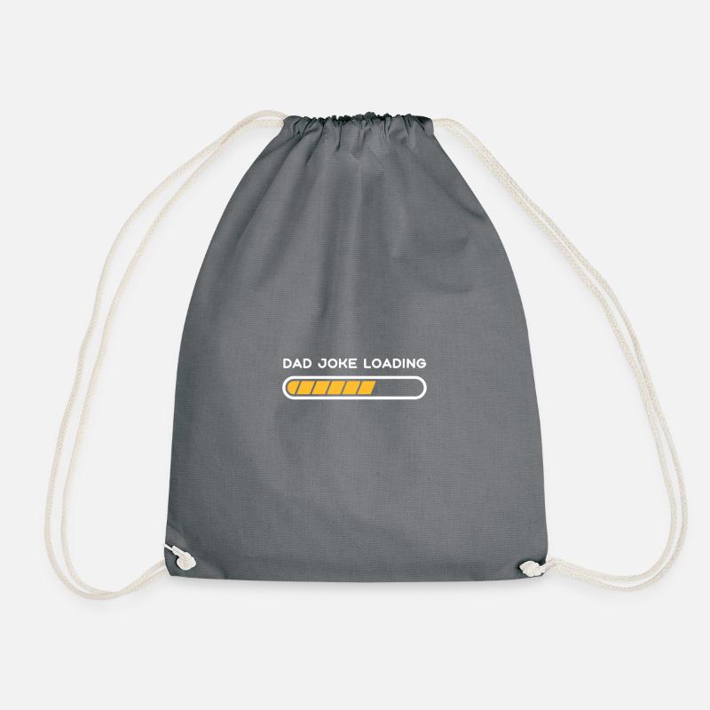 Dad Joke Loading Geschenkidee - Turnbeutel - Grau