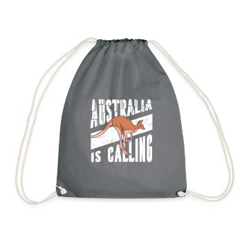 Australie Australie est un cadeau de vacances calling - Sac de sport léger - gris - Devant