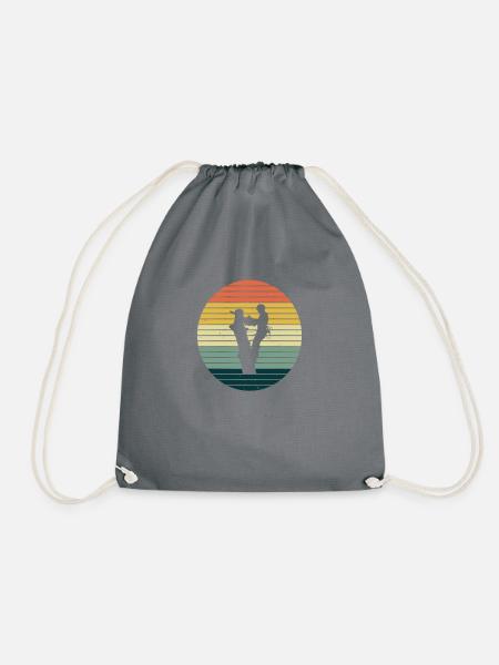 Baumpflege Baumfäller Baumkletterer Geschenkidee - Turnbeutel - Grau