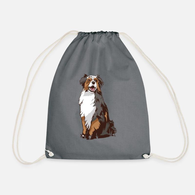 Australian Shepherd Aussie - Turnbeutel - Grau