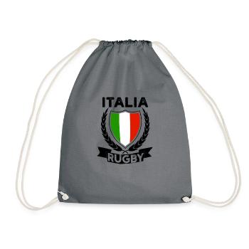 Rugby Italia Rugby Jersey For Italians Italy - Drawstring Bag - grey - Front