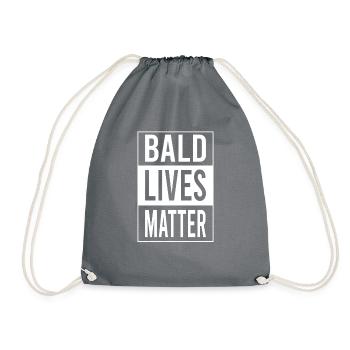 Bald Lives Matter Funny Bald Guy Gift Bald Man - Turnbeutel - Grau - Vorne