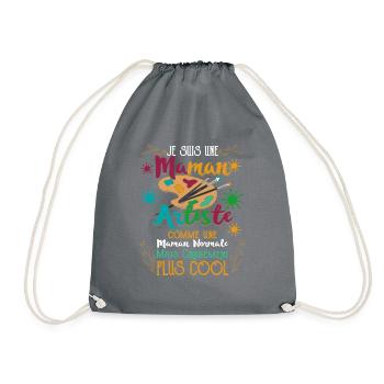 Je Suis Une Maman Artiste - Sac de sport léger - gris - Devant