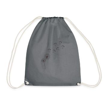 Paragliding Pusteblume Women Gift Summerlich - Drawstring Bag - grey - Front