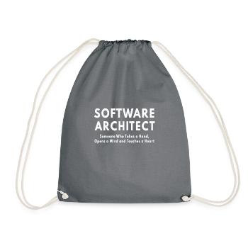Software-Architekt - Turnbeutel - Grau - Vorne