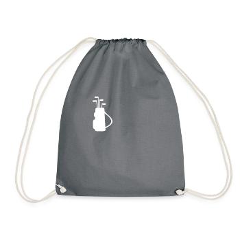 Golf Golf Golfer Golf ball - Drawstring Bag - grey - Front