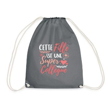 Collègue Cadeau - Sac de sport léger - gris - Devant
