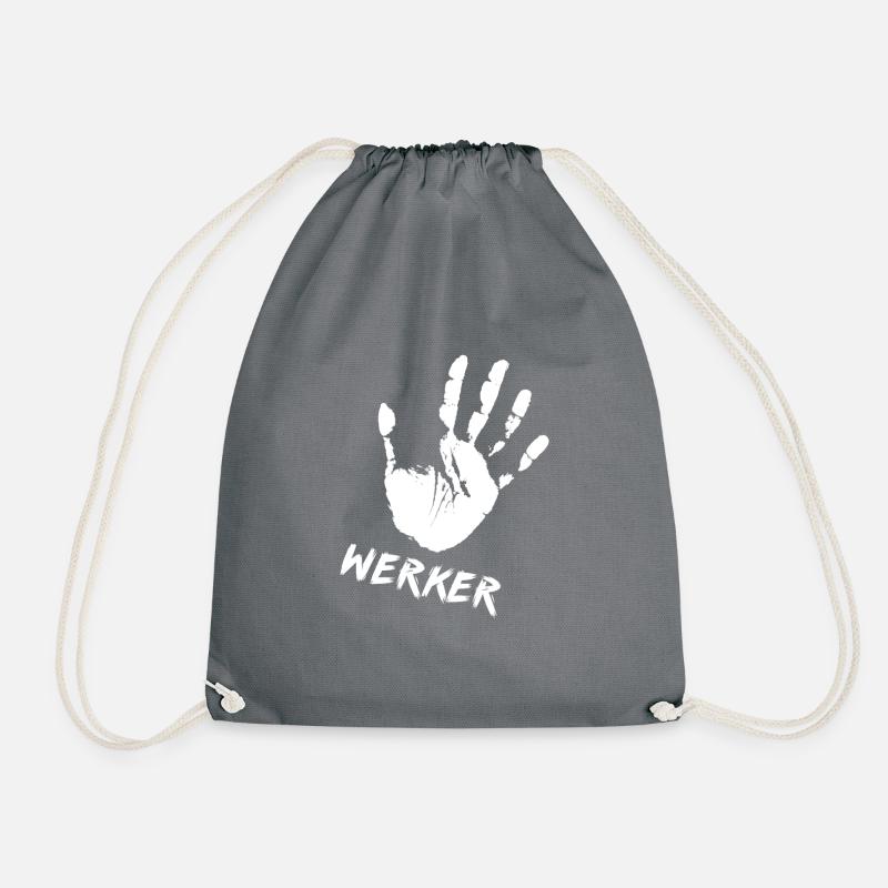 Werker Geschenk Zimmerer Zimmermann Handwerker - Turnbeutel - Grau