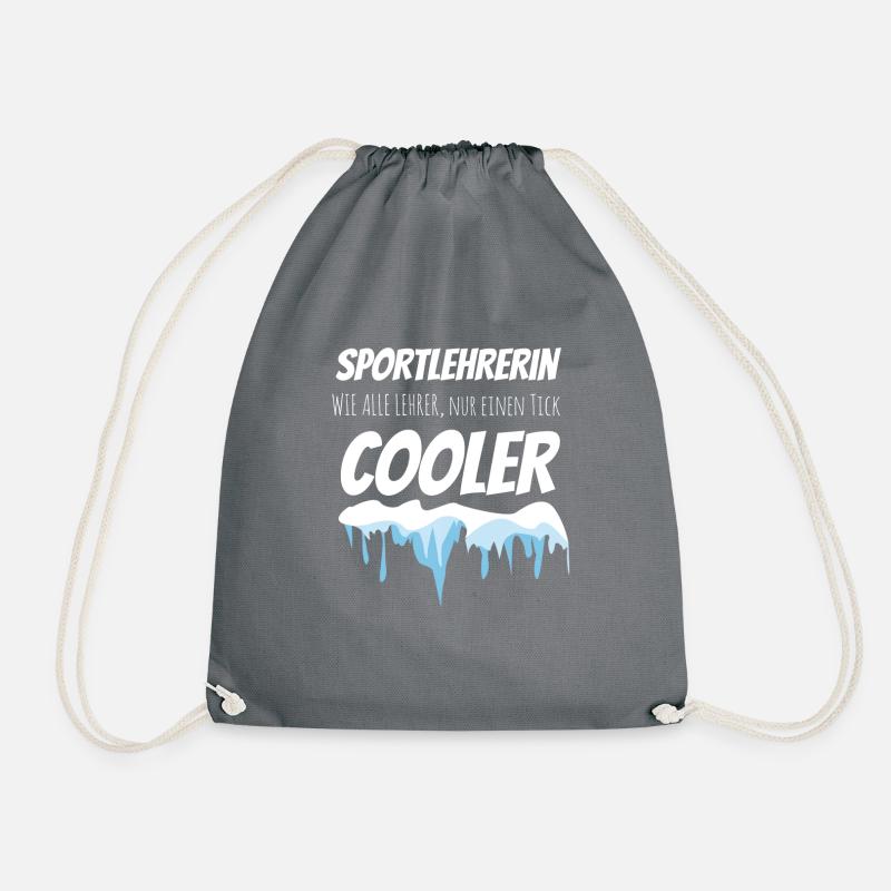 *** Coole Sportlehrerin *** - Turnbeutel - Grau