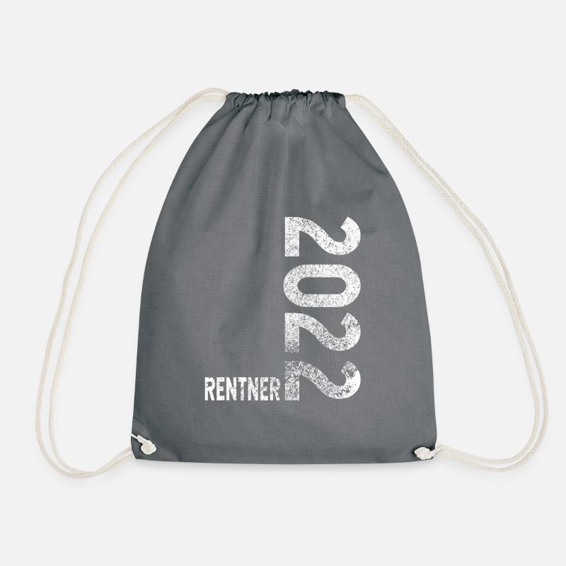 Rentner 2022 Geschenk Abschied - Turnbeutel - Grau