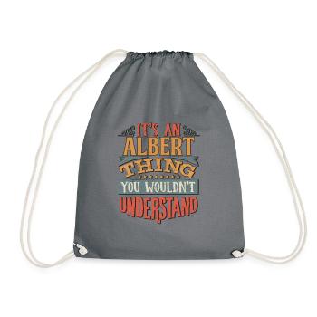 Es ist eine Albert-Sache, die Sie nicht verstehen würden - - Turnbeutel - Grau - Vorne