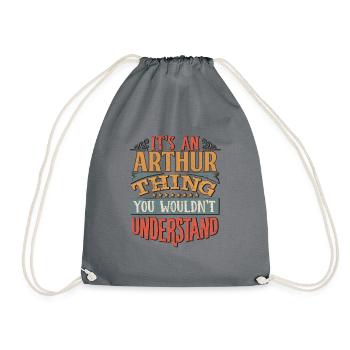 It's An Arthur Thing You Wouldn't Understand - - Drawstring Bag - grey - Front