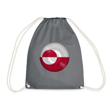 Greenland Music Record - Drawstring Bag - grey - Front