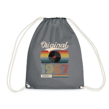 1967 Vintage Cadeau d’Anniversaire Thé Rétro Style - Sac de sport léger - gris - Devant