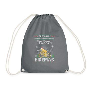 Vélo Ugly Christmas Sweater Cadeau - Sac de sport léger - gris - Devant
