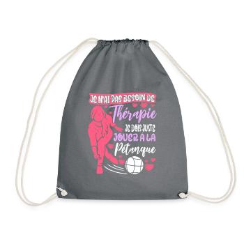 Pétanque Boules Tireur Pointeur Pétanque Joueur - Sac de sport léger - gris - Devant